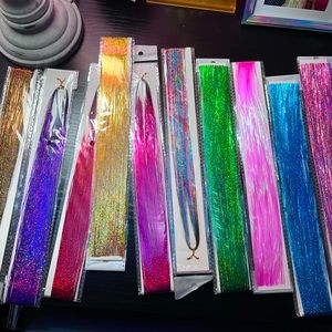 Hair tinsels set of 10